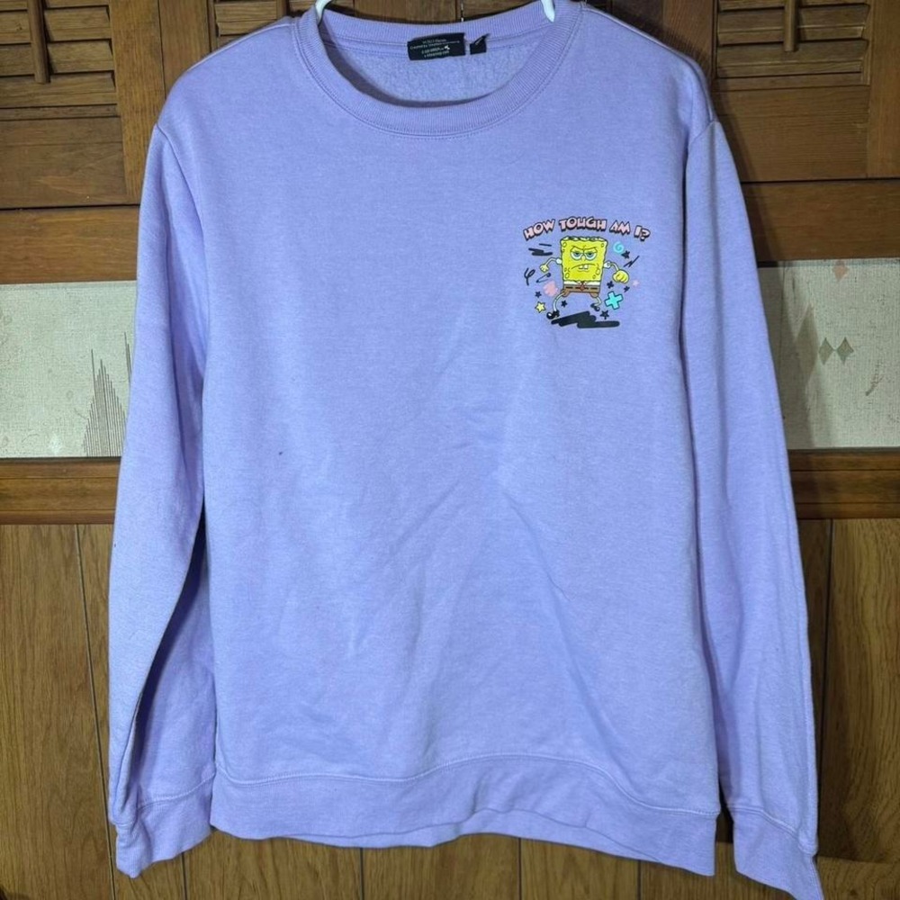 SpongeBob SquarePants crewneck sweatshirt in purple Size Medium‎